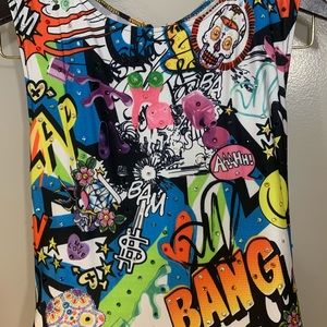 Girls Neon Kisses Rhinestone Pageant Dress Sz 12